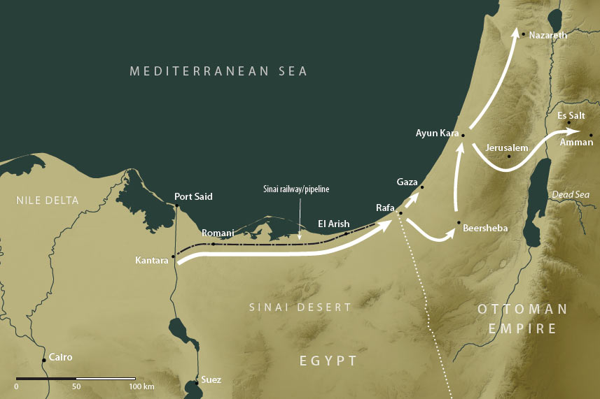 Sinai-Palestine Map